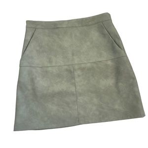 Faux Suede Skirt
